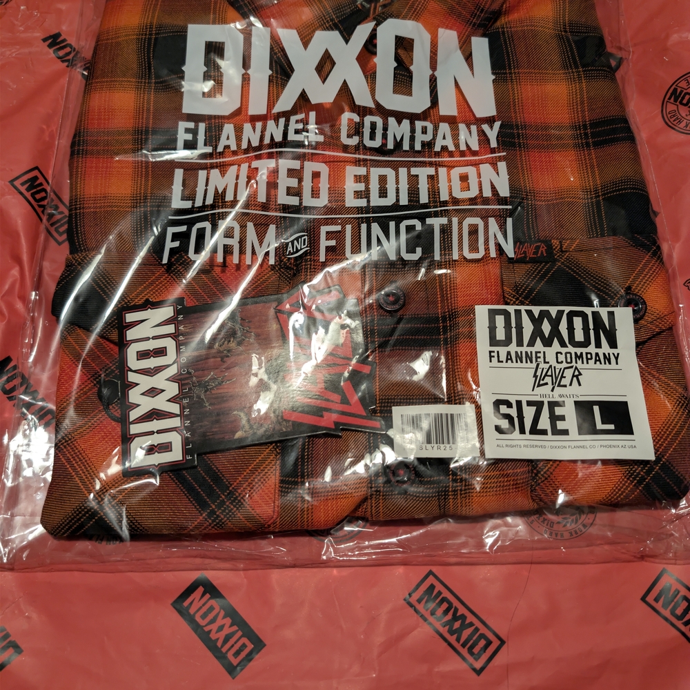 Dixxon Slayer Hell Awaits Flannel Men's Size L